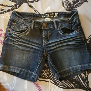 Blue jean shorts